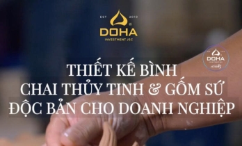 THIẾT KẾ BÌNH, CHAI THỦY TINH & GỐM SỨ ĐỘC BẢN CHO DOANH NGHIỆP